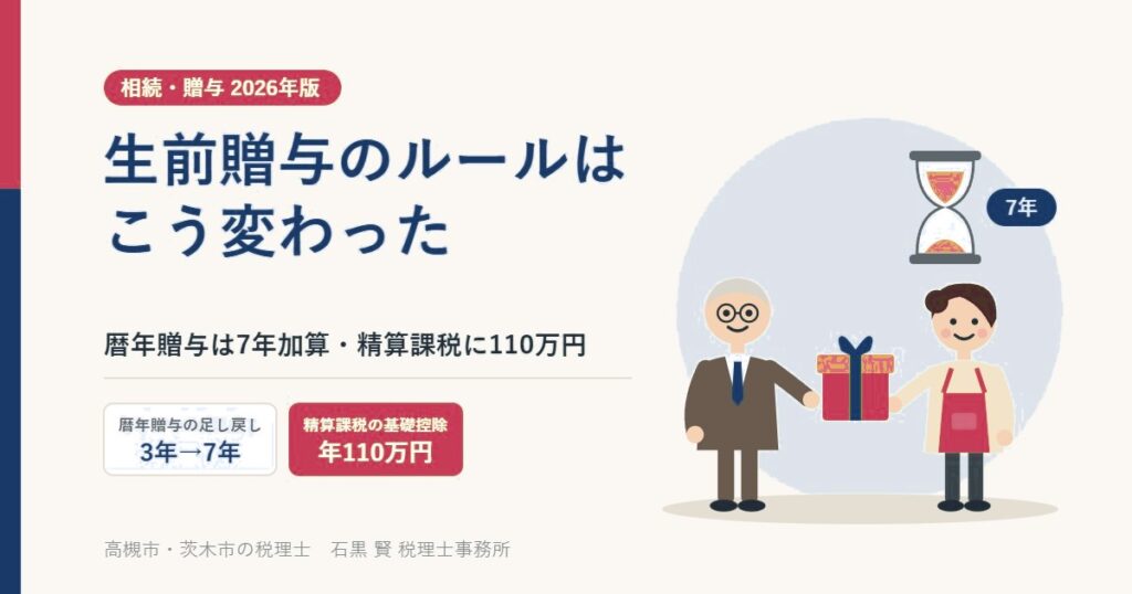 生前贈与のルールはこう変わった